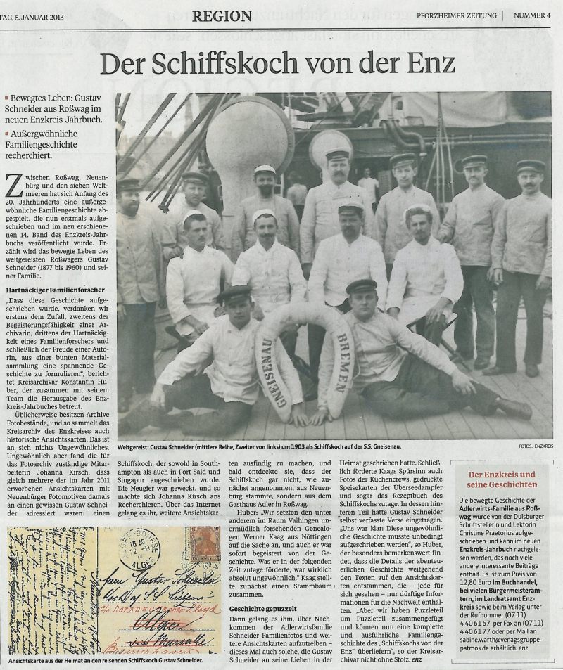 Quelle: Pforzheimer Zeitung, 5.01.2013